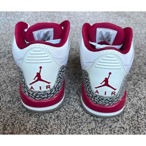 Nike Air Jordan 3 Retro Cardinal Red Size 6.5 Youth (Size 8 Women's) - Picture 4 of 7